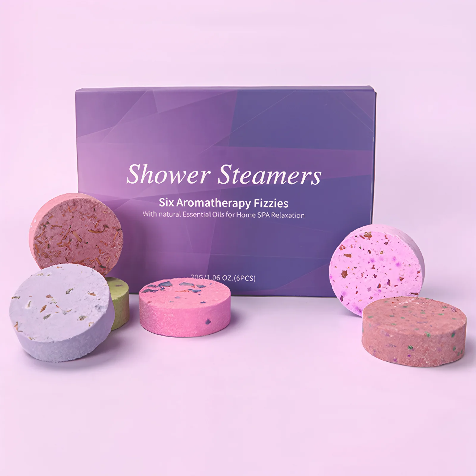Description Picture 2 of item6PCS Shower Steamer Basket Shower Bomb Bath Salt Gift Box Moisturizing Body Care Hydrotherapy Essential Oil Bubble Bath