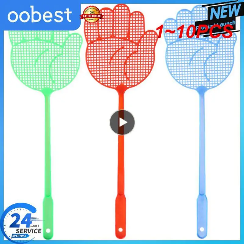 

1~10PCS Palm Shaped Flyswatter Plastic Fly Swatters Mosquito Pest Control Insect Killer Household Kitchen Accessories Random