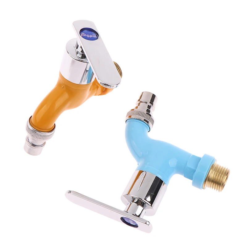Faucet Adapter 1/2" Male Wall Mounted Plastic Faucet For Washing Machine Garden Balcony