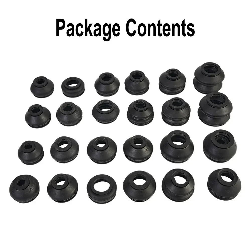 Dust Boot Covers 28Pcs Ball Joint Boot Suspension Steering Dust Covers Track Tie Rod Linkage Kit Practical Automobile Accessory