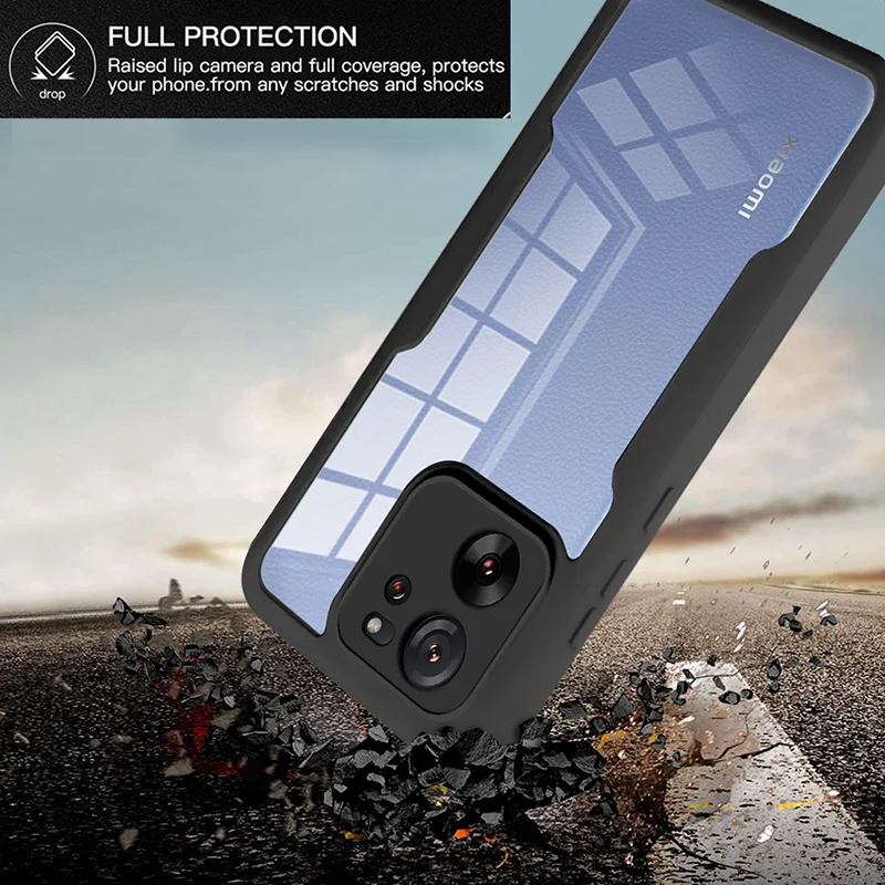 360° Double-Sided Transparent Full Cover Phone Case with Screen Protection
