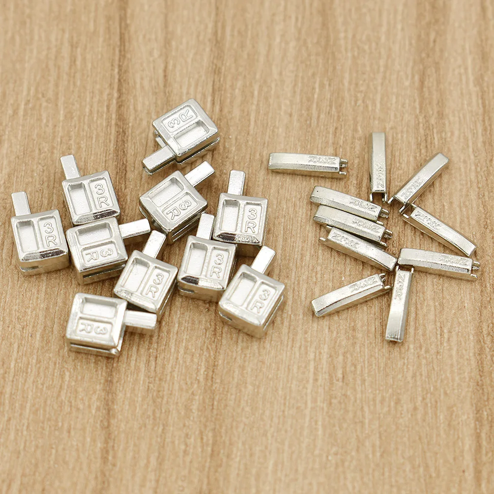 3# Metal Repair Zipper Stopper DIY Sewing Zipper Accessories for Clothes 10 Sets zipper repair kit zipper accessories