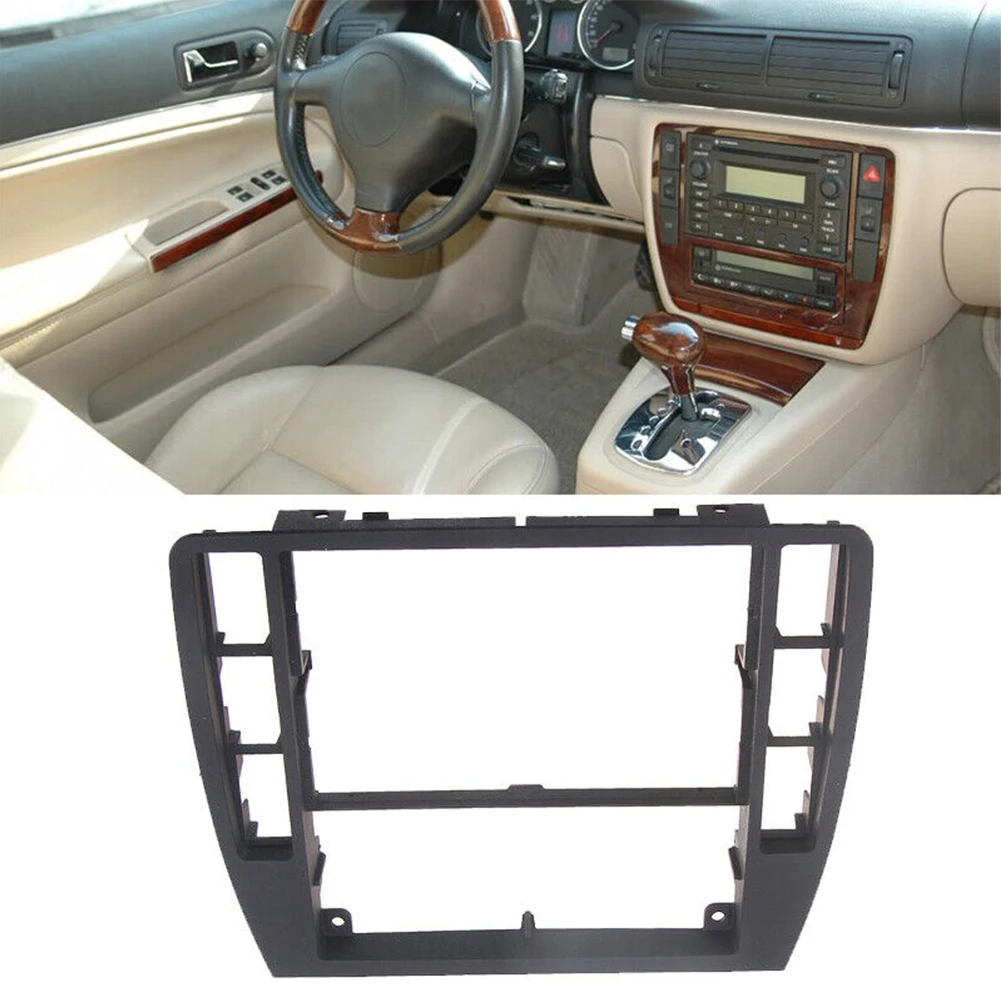 Car interior trim car radio housing Car center console frames Radio dash console trim bezel panel For Passat B5 B5.5 Decorative dashboard frame 3B0858069 Parts