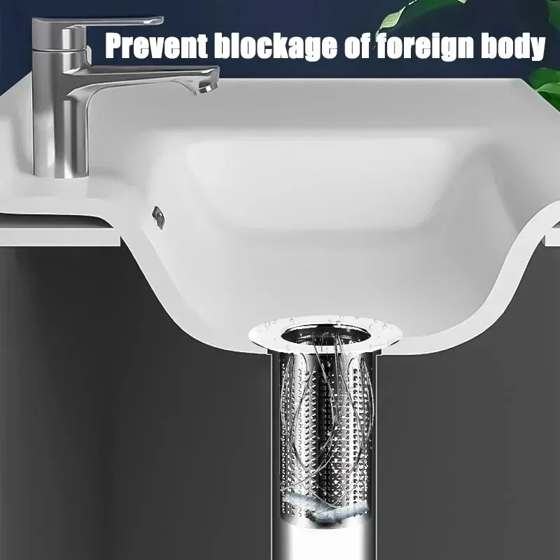 Stainless Steel Floor Drain Filter Mesh Kitchen bathroom Sink Anti-clog Filter Bathtub Hair Catcher Shower Leak Strainer Drains