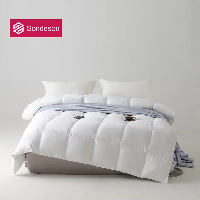 Sondeson King 100% Goose Down Duvet Filler 3D Bread Quilt Comforter Winter All Season