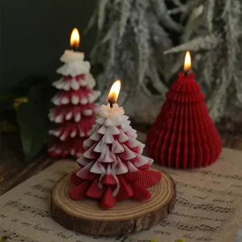 Handmade Christmas Tree Candle 1