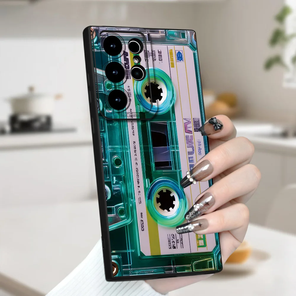 Vintage Cassette Tape Silicone Phone Case Cover