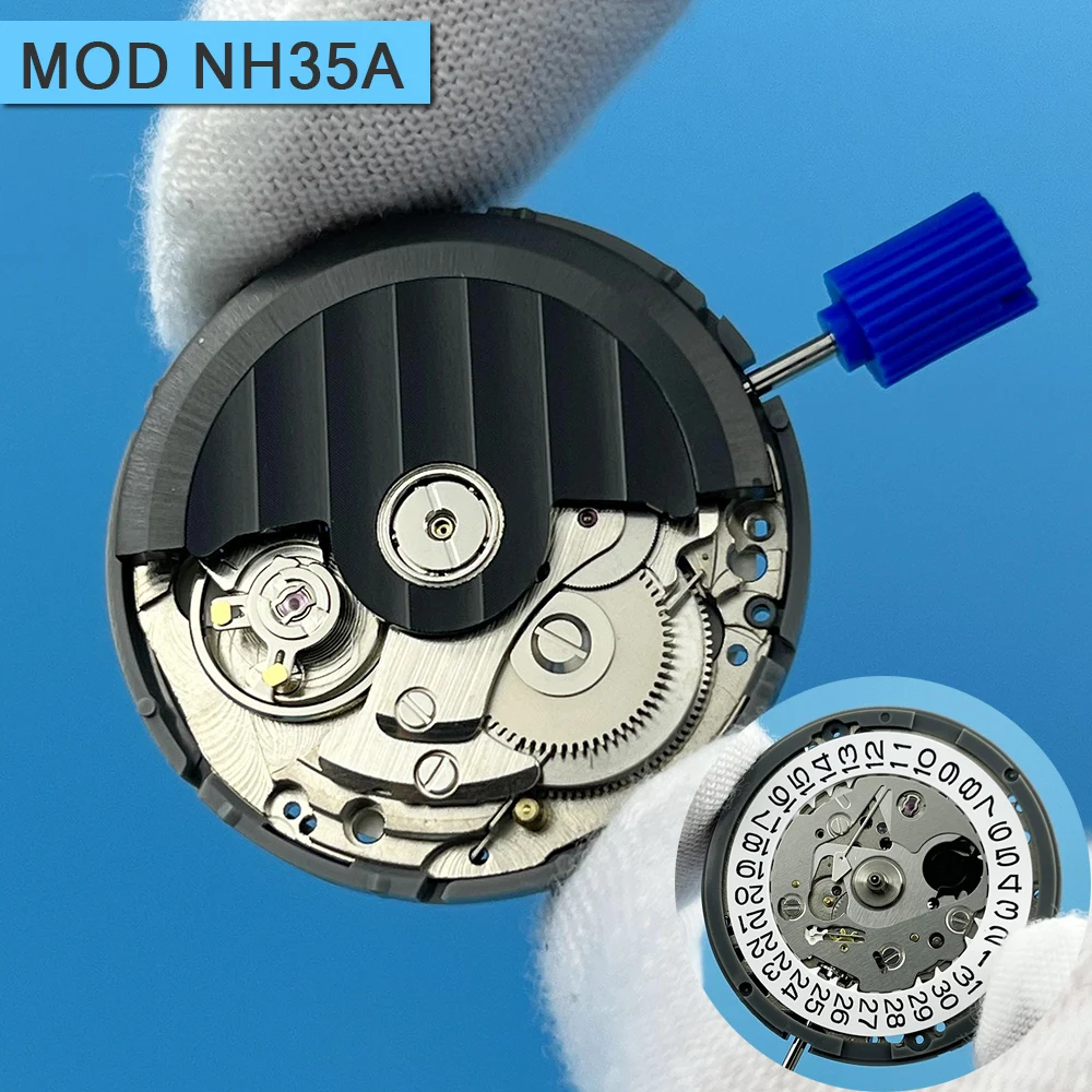 Mod NH35 with Matte Black Oscillating Weight Japan Genuine NH35A 