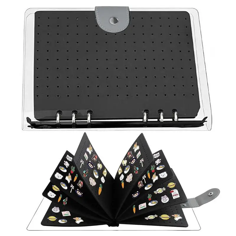 Pin Books Collectors Pin Storage Felt Binder Holder Display 6 Pages Enamel Board