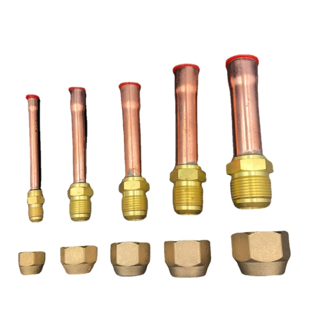 PATIKIL Femelle 3/4 Laiton Joint Bouchon, 3 Paquet SAE Flare Tube Raccord  45 Degré Hex Tuyau Raccords pour Climatisateur Réfrigération