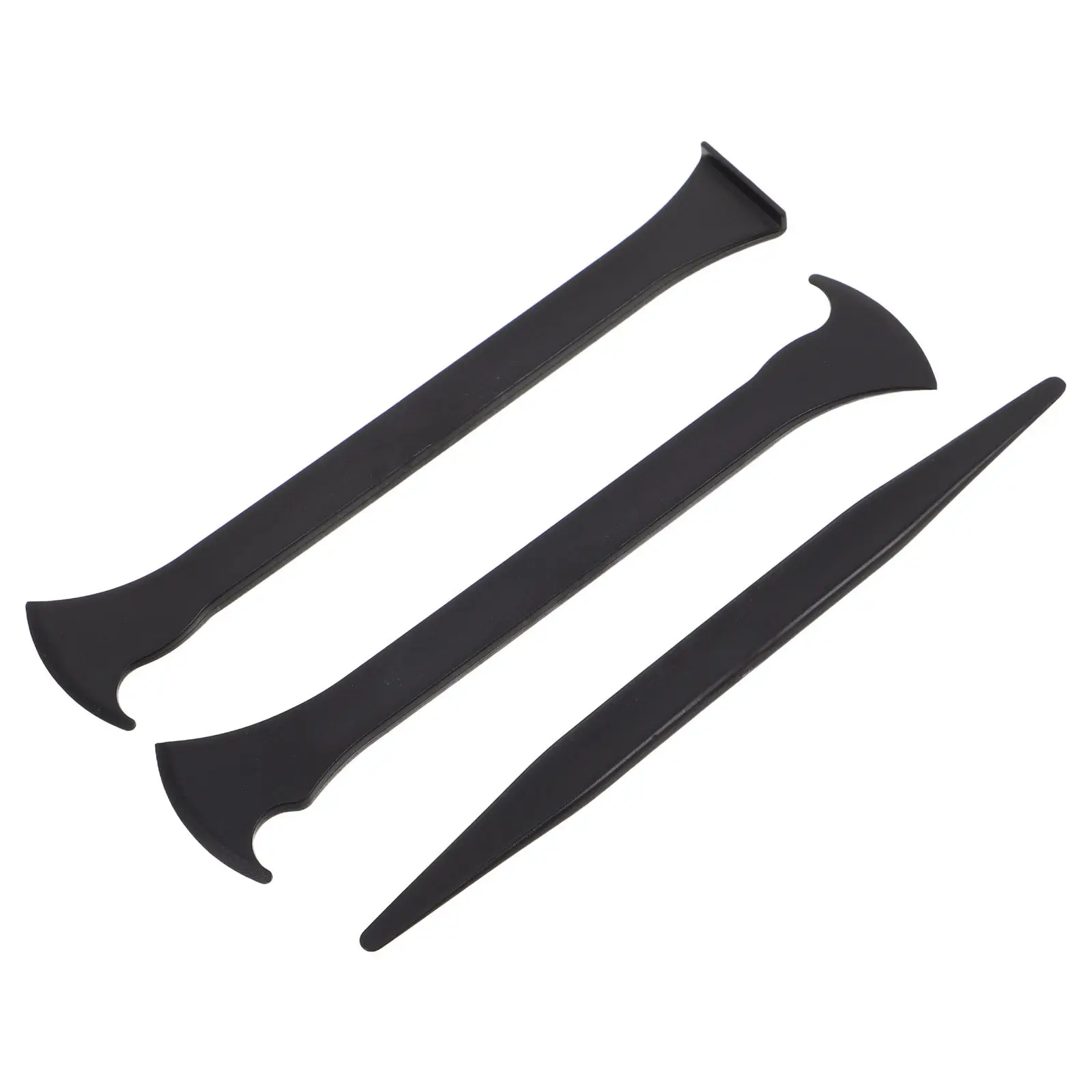 3종 자동차 비닐 랩핑 도구 키트 자동차 플라스틱 스크레이퍼 엣지 트리밍 투명..