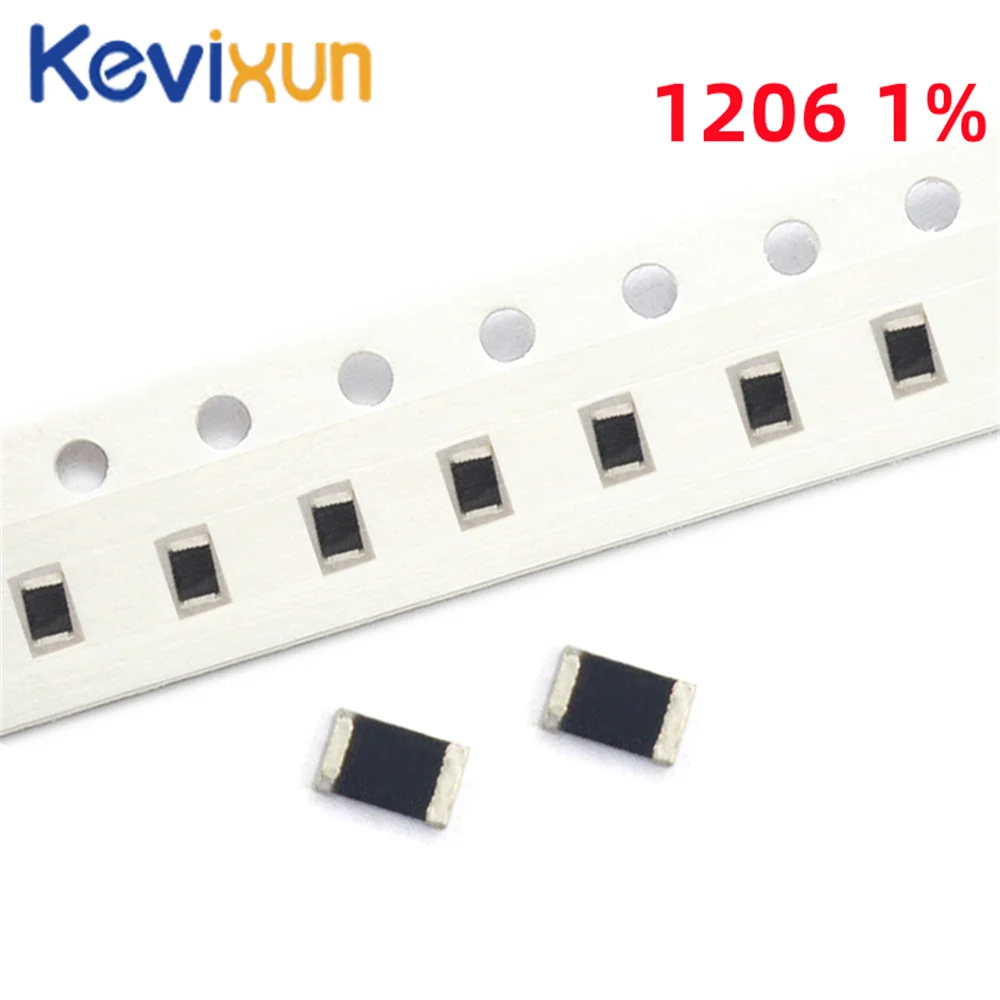 100pcs 1206 1% SMD resistor 1/4W 43K 43.2K 44.2K 45.3K 46.4K 51K 47K 47.5K 48.7K 49.9K 51.1K 52.3K 53.6K 54.9K 56K 56.2K ohm