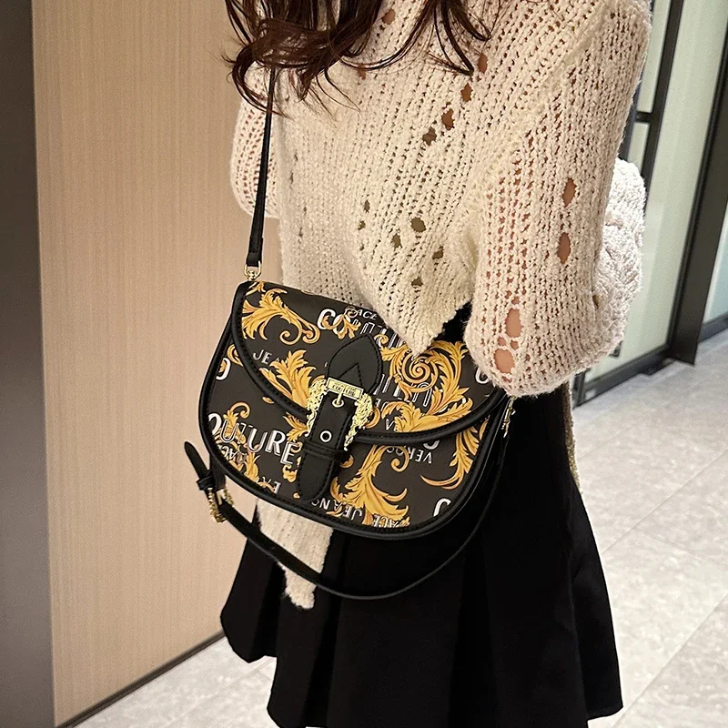 

2023 New Retro Vintage Flowers Bags Japan Style Designer Women Shoulder & Crossbody Bags Women's Handbags Purses High Quality