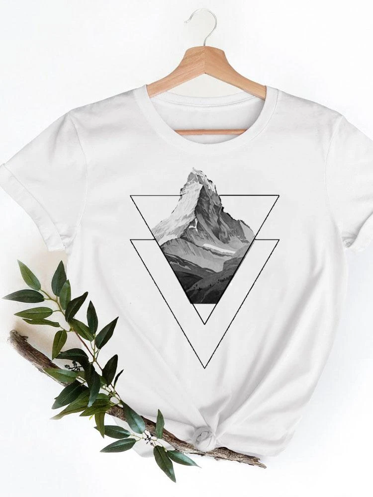 Camisetas de manga corta con estampado de aventura para mujer, ropa de mujer, camiseta informal de moda de camiseta gráfica para mujer| | - AliExpress