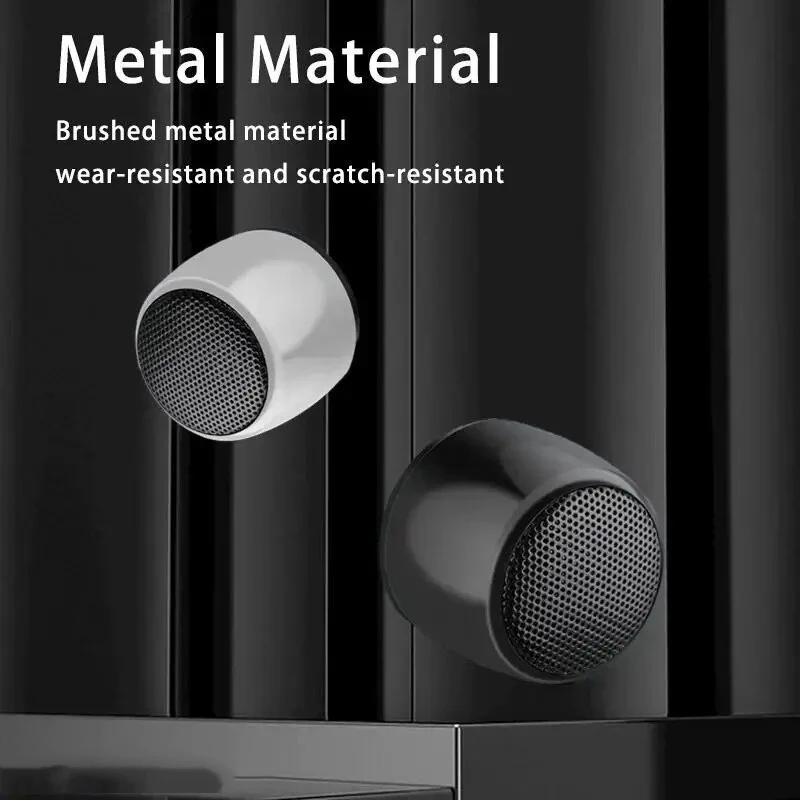 Portable Wireless Bluetooth Speaker - Mini Metal Loudspeaker with Subwoofer