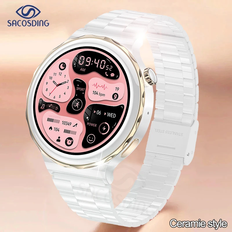 2022 New Ecg Ppg Smart Watch Women Bluetooth Call Ip68 Waterproof Heart Rate Monitor Smartwatch