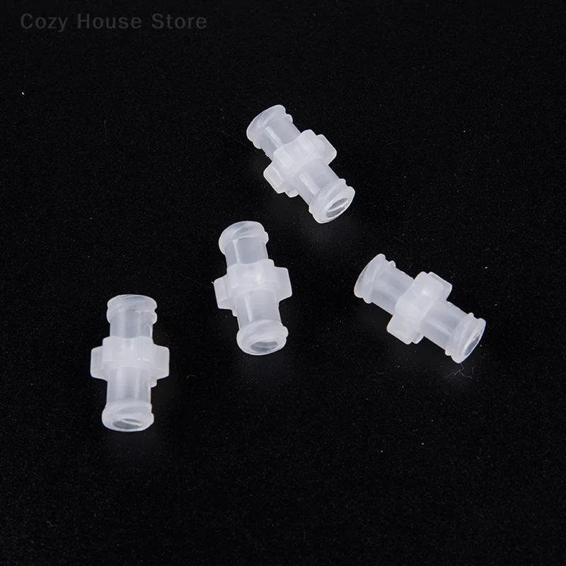 New 10Pcs Plastic Female To Female Coupler Luer Syringe Connector Transparent For Pneumatic Parts