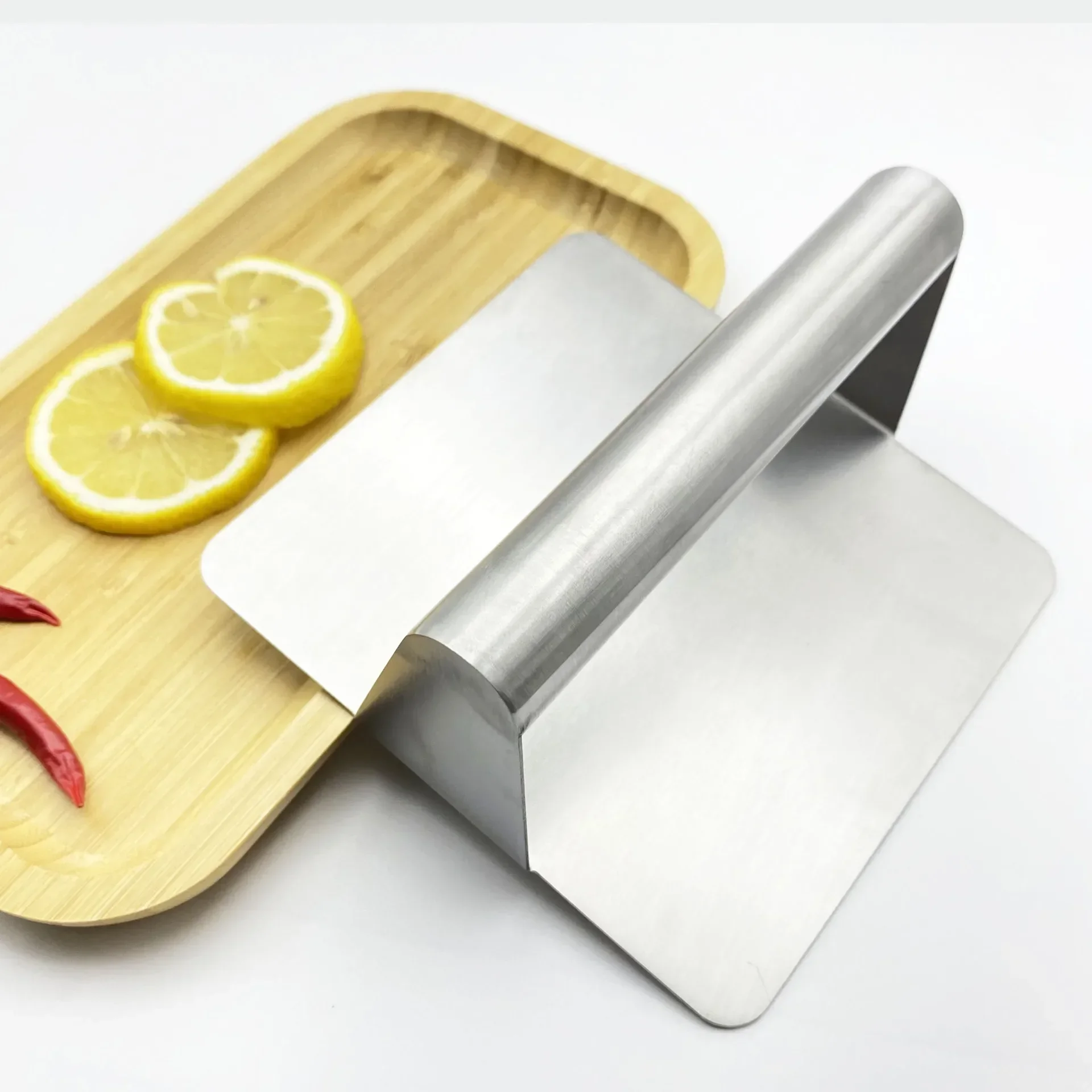 Stainless Steel Burger Press Kitchen Tool Meat Press 430 Non-Stick Round Square