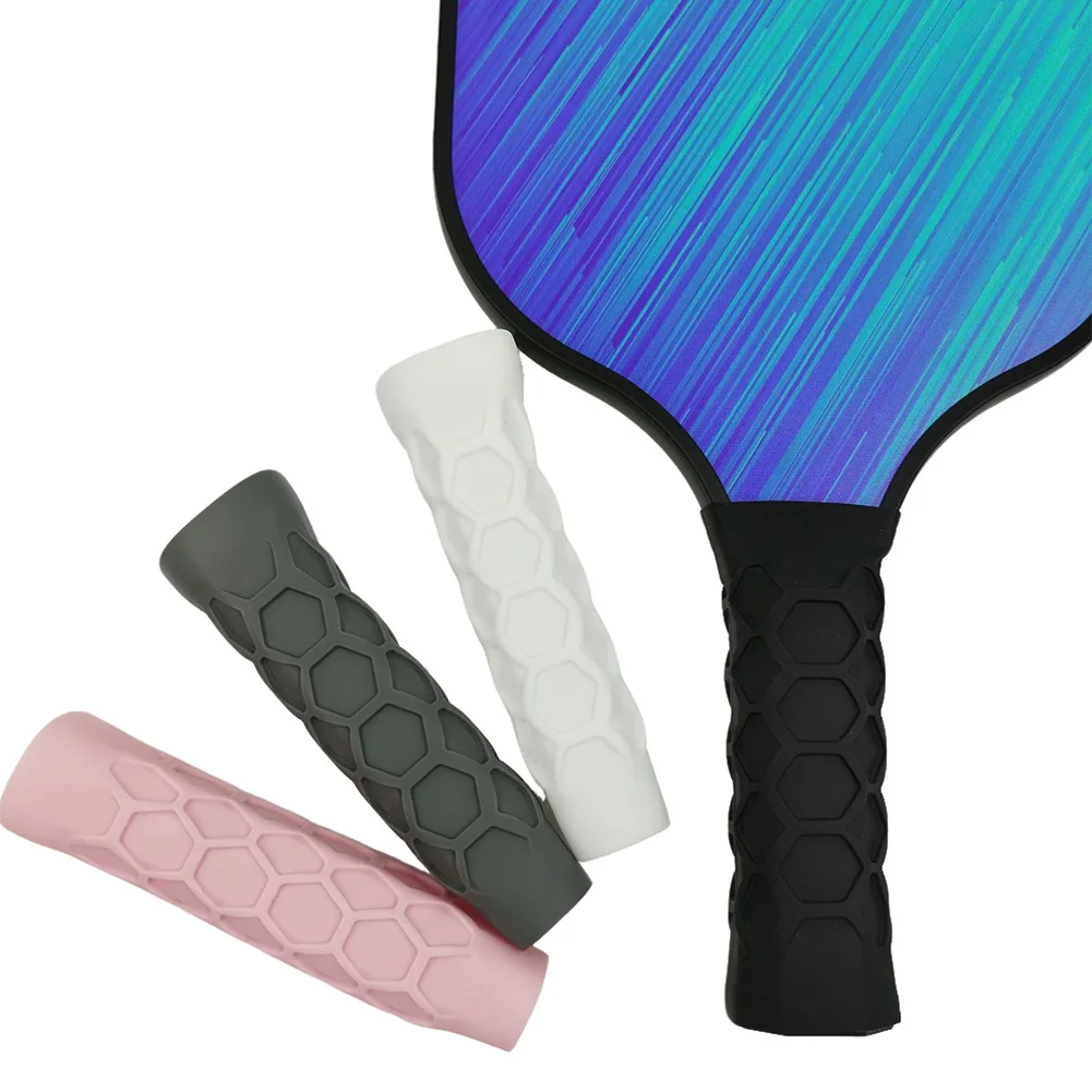Silicone Pickleball Paddle Grip Cover Non-Slip Handle Silica Gel Undergrip Padel Accessories Reusable Pickleball Racket Overgrip