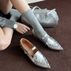NEW Spring/Autumn Women Pumps Genuine Leather Shoes for Women Pointed Toe Chunky Heel Shoes Buckle Strap Handmade Pleated Shoes 1
