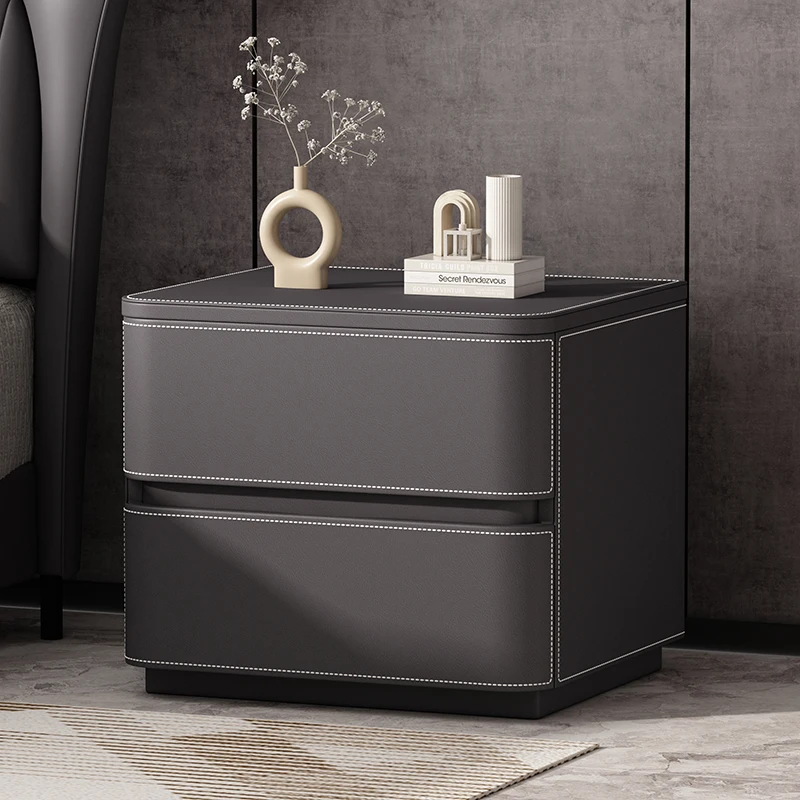 

Storage Wooden Lateral Nightstands Narrow Laden Drawers Designer Wooden Bed Table Corner Mesilla De Noche Replica Furniture