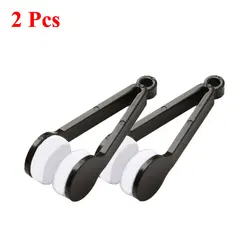 Portable Multifunctional Microfiber Eyeglass Cleaning Brushes - Set of 1 - 4 (2 Pcs Black)