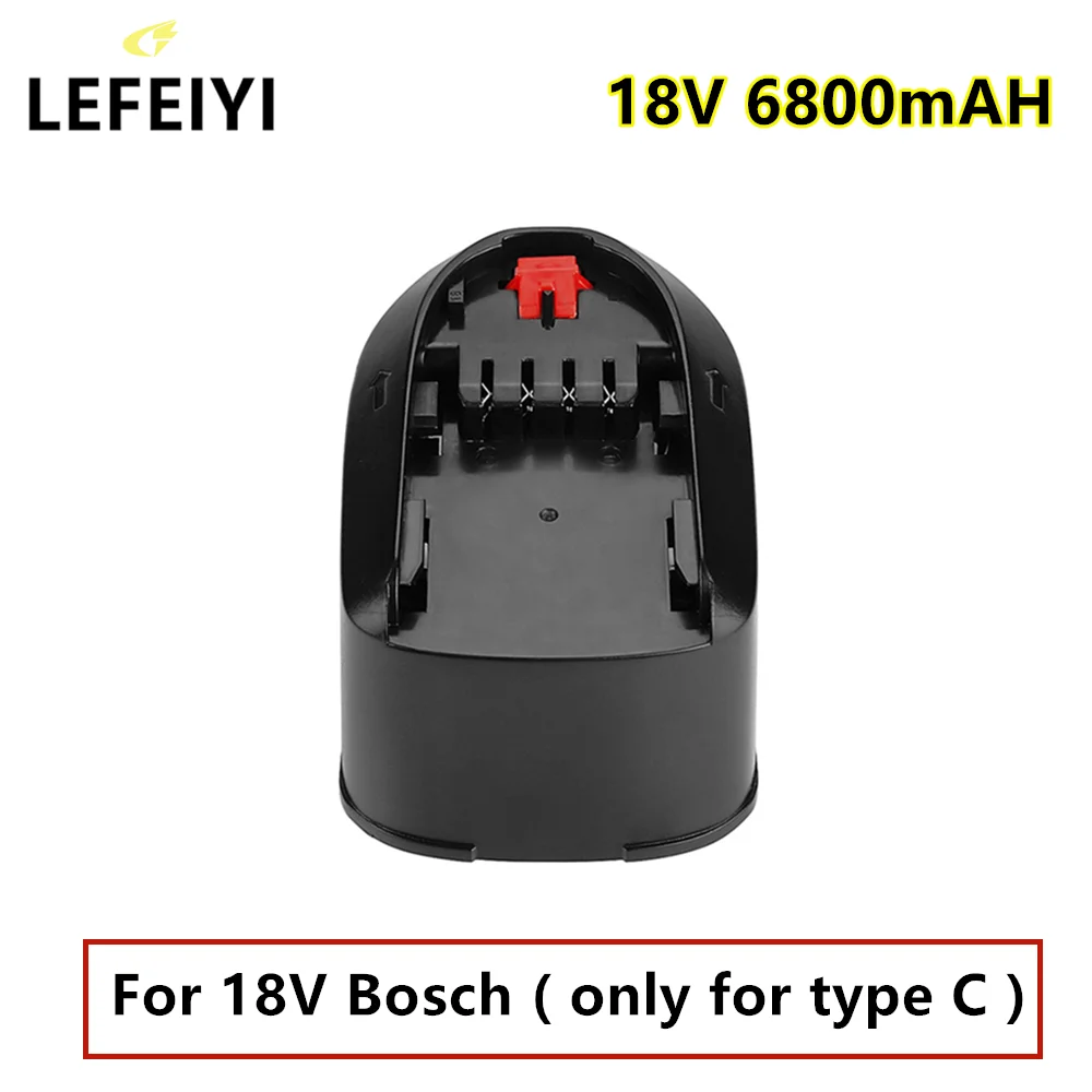 

18V 6800mAh Li-ion Battery For Bosch Home &Garden Tools (only for Type C) PBA PSB PSR PST AL1830CV AL1810CV AL1815CV