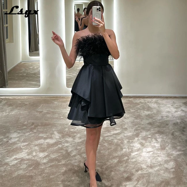 Elegant 3/4 Sleeve Homecoming Dresses 2021 A-line Sheer O-neck Lace  Appliques Satin Short Party Prom Gown Button Above Knee - Homecoming  Dresses - AliExpress