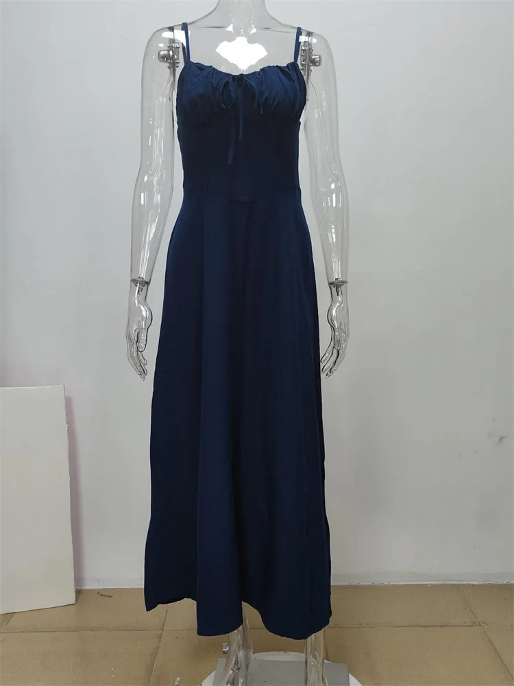 Wmstar Dresses for Women Clothes Sleeveless Sexy Temperament Elegant Bandage Maxi Dress Wholesale Dropshipping Summer Colthes