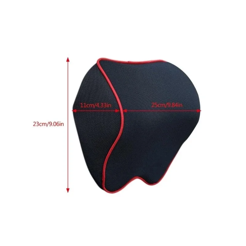 Memory Foam Car Neck Pillow Comfortable Breathable Headrest for Commuters Removable Cover for Travel Office Use