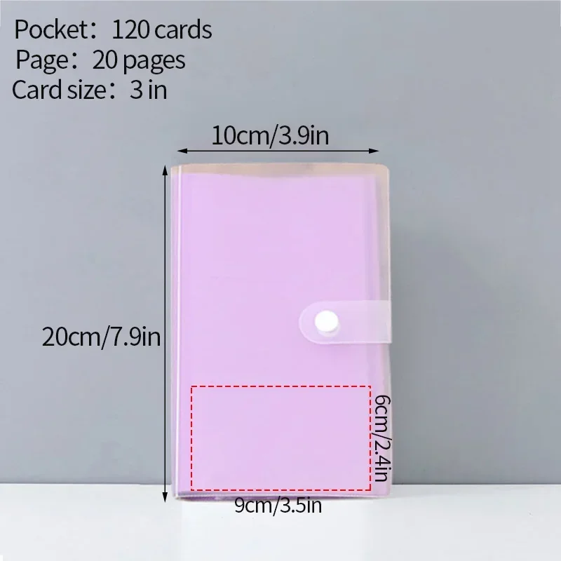 Deluxe Multi-Pocket Photocard Binder Album with Clear 3-Grid Design