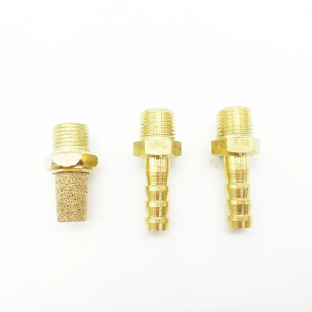 OYOTE New Brass Fitting Muffler Connectors for MAC Electronic Boost Control Solenoid Valve