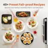 4-in-1 Countertop Convection Steam Oven, Air Fryer, Dehydrator with True Convection Bake 4