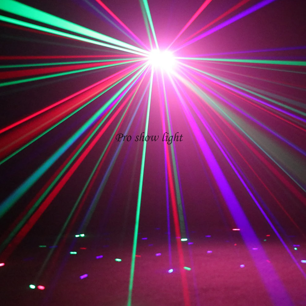 Laser Lights Stage Lights 30W RGB Matrix Butterfly Laser Light With Remote DMX LED Dyeing Lighting For Disco Party Dj Event Show