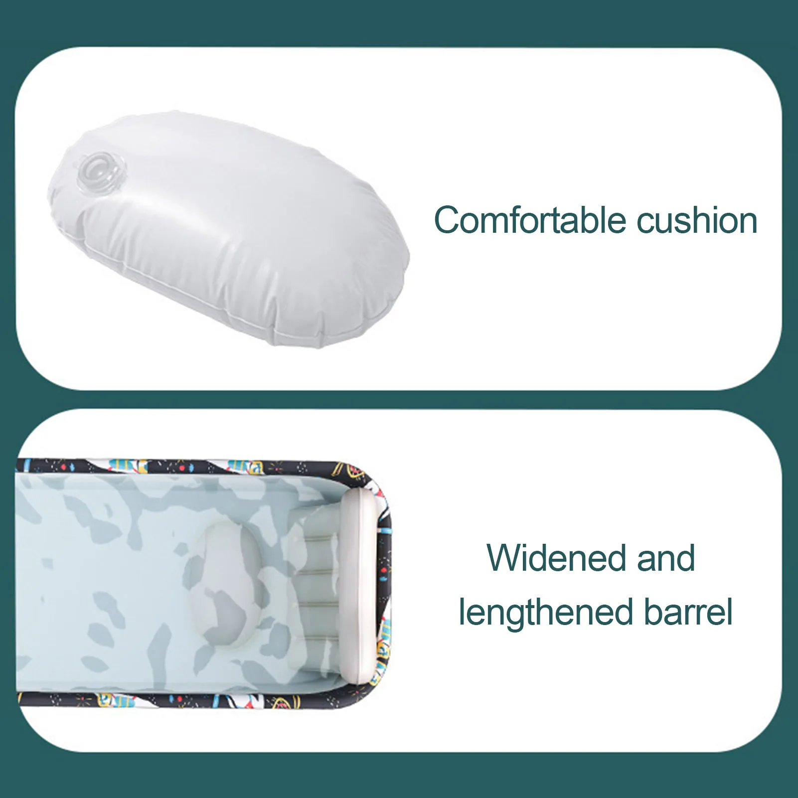 Nordic Style Foldable Bathtub Portable Waterproof Thickened Adult Family Spa Bathtubs Large Size Household Bathing Bucket