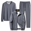 Male Tracksuit Jacket Men Set Large Size 6XL 7XL 8XL Fashion New  Autumn Winter Homme Suit Sweatshirt Sweatpants Men's Set 3