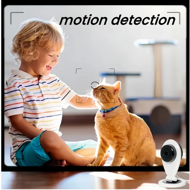 InCliick WLAN  Camera with App, Mobile Remote View WLAN Baby Monitor, Motion Detection, Night Vision Indoor Surveillance Camera 3