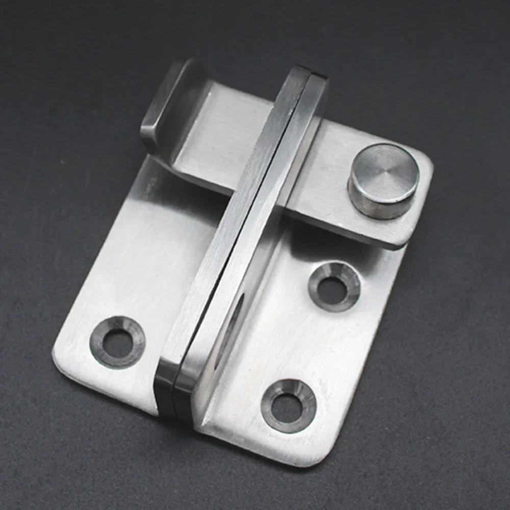 1Pc punch-free door bolt safety drawer lock stainless steel buckle latch closet home bathroom living room door bolt door latch sliding door latch door lock latch cabinet locks