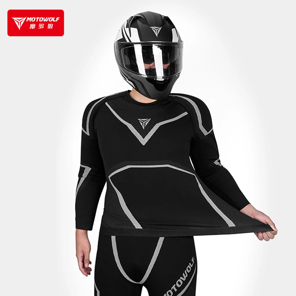 

MOTOWOLF Motorcycle quick-drying clothes Riding bottoming underwear Sweat-absorbing breathable four seasons tights suit