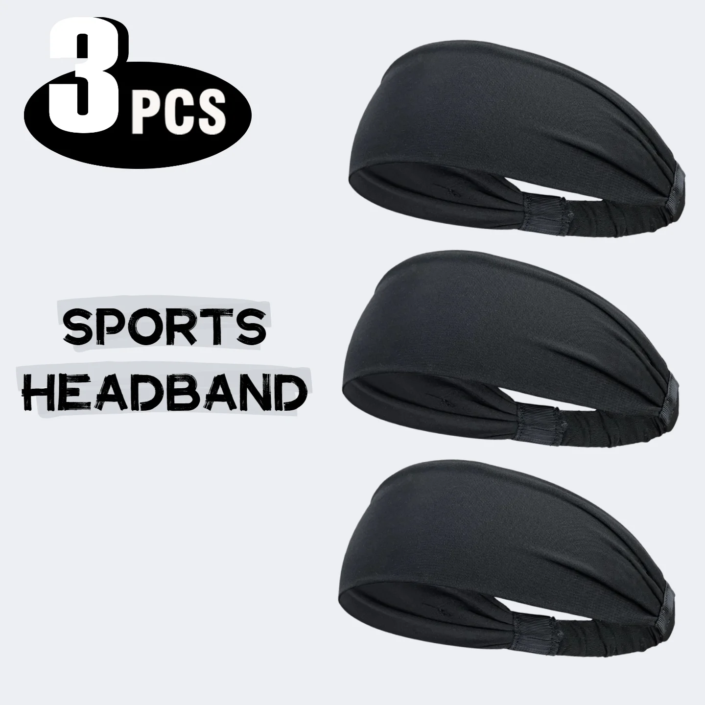 Sports Performance Sweat-Wicking Headbands - Unisex Soft Stretch Fitness Bands