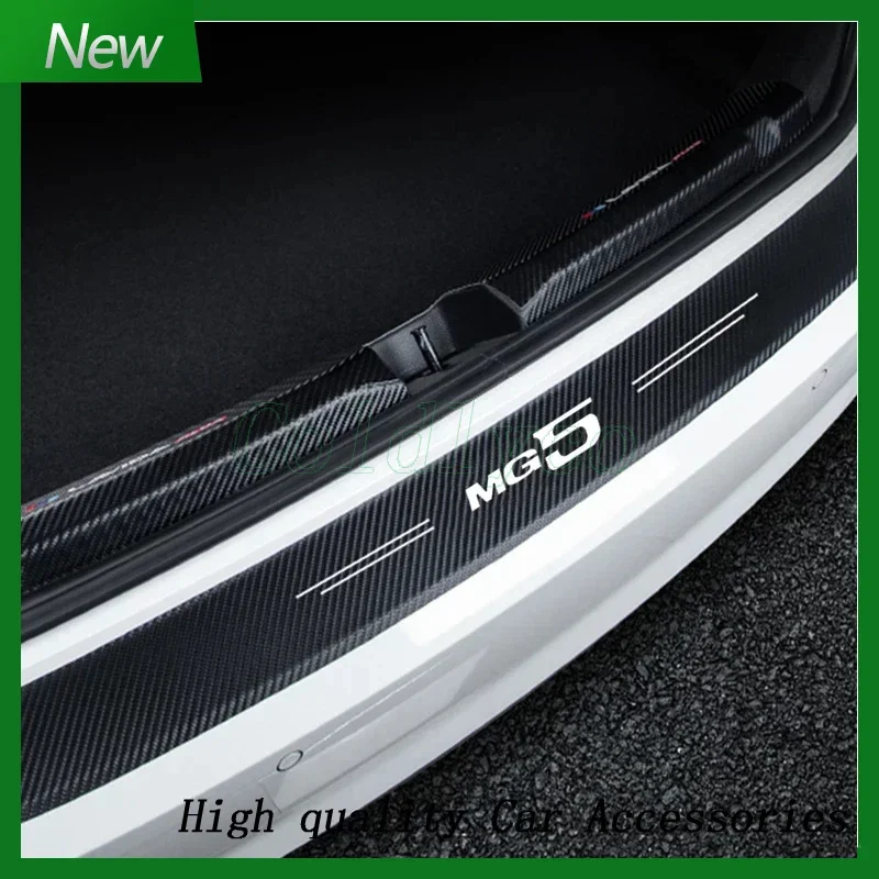 MG5 Logo Car Door Sill Protector and Trunk Bumper Guard Set