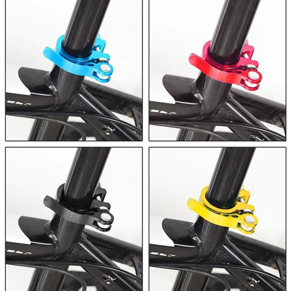 Bike Seatpost Clamp MTB Quick Releas Ultralight Aluminium Alloy Bicycle Seat Post Mount 25.4/28.6/31.8/34.9mm Cycling Accessorie bike seatpost clamp