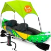 2 Person Inflatable Kayak with Exclusive Sun Canopy (Detachable) + Kayaks for Adults + 3rd Seat for Dog/Child 1