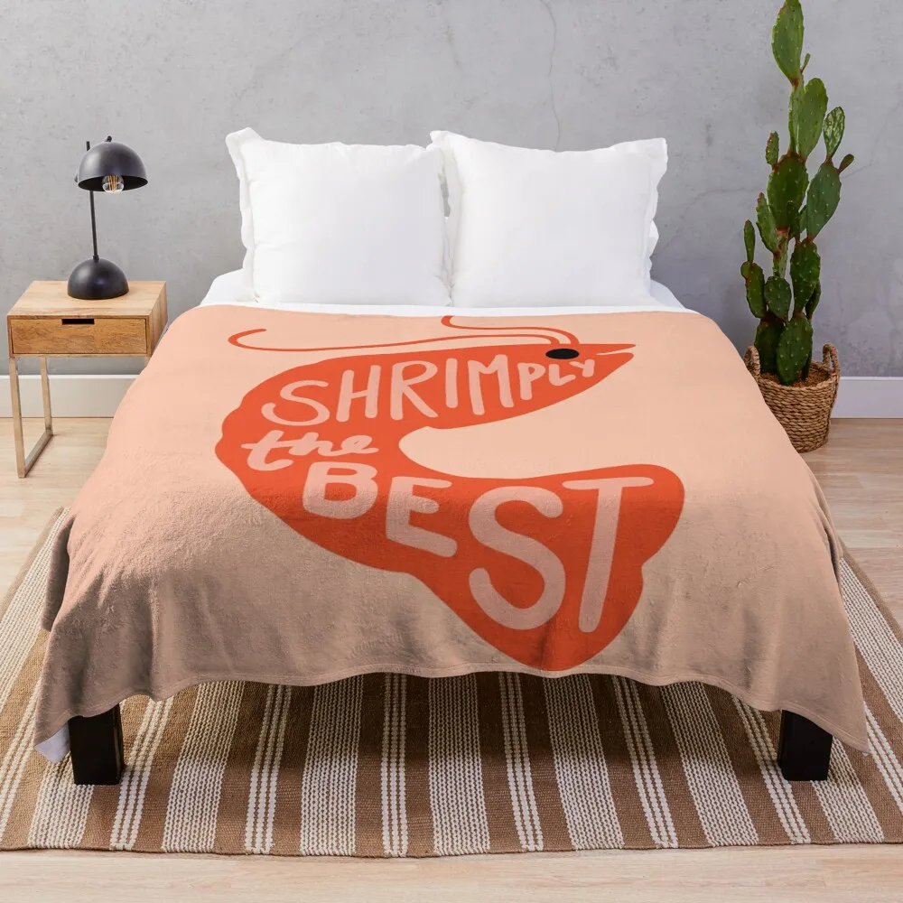 

Shrimply the Best Throw Blanket Soft Plaid Polar Blankets Sofas Of Decoration Vintage Blankets