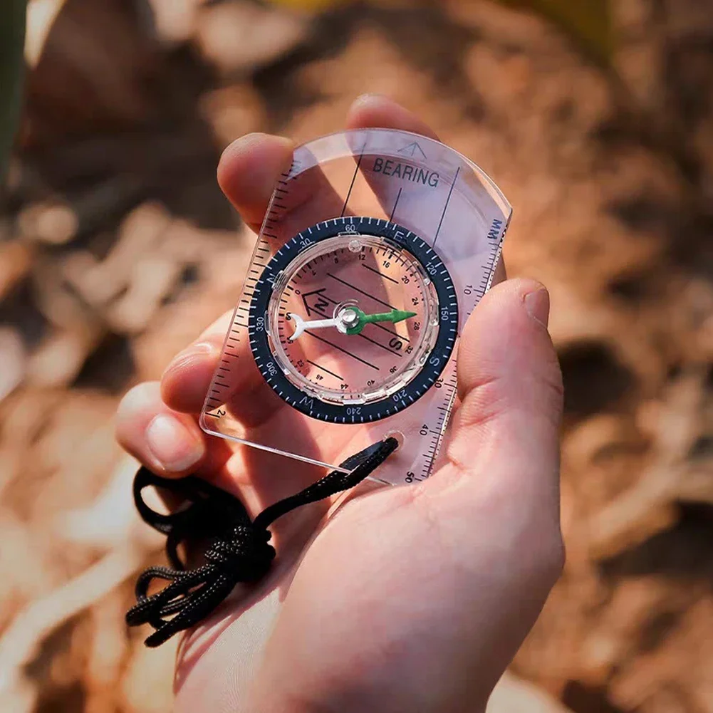 Description Picture 2 of itemOutdoor Tactical Compass Sport Camping Hiking Compass Mountaineering Travel Professional Survival Compass Gadget Tools