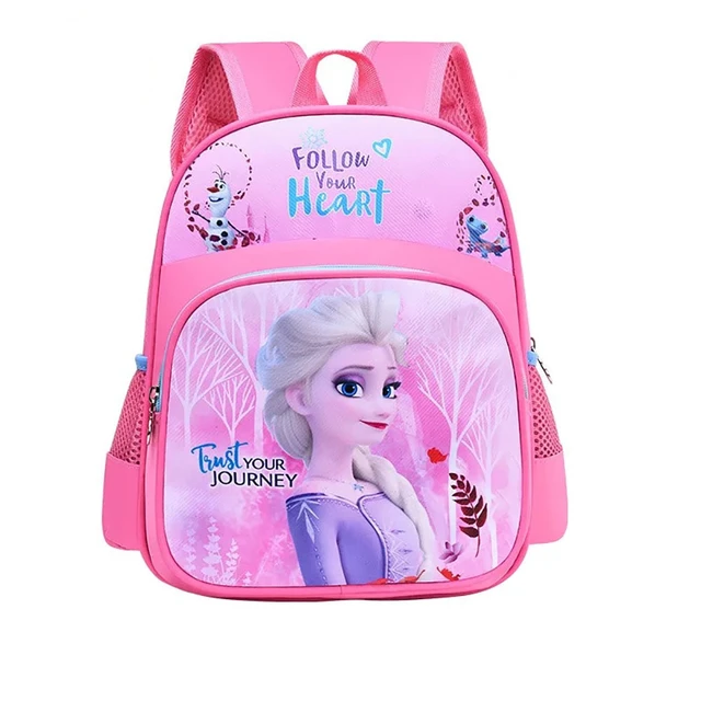 Mochila escolar Disney para niños de 3 a 8 años, guardería, escuela  primaria, Frozen, Elsa, princesa Anna, niña Sophia - AliExpress