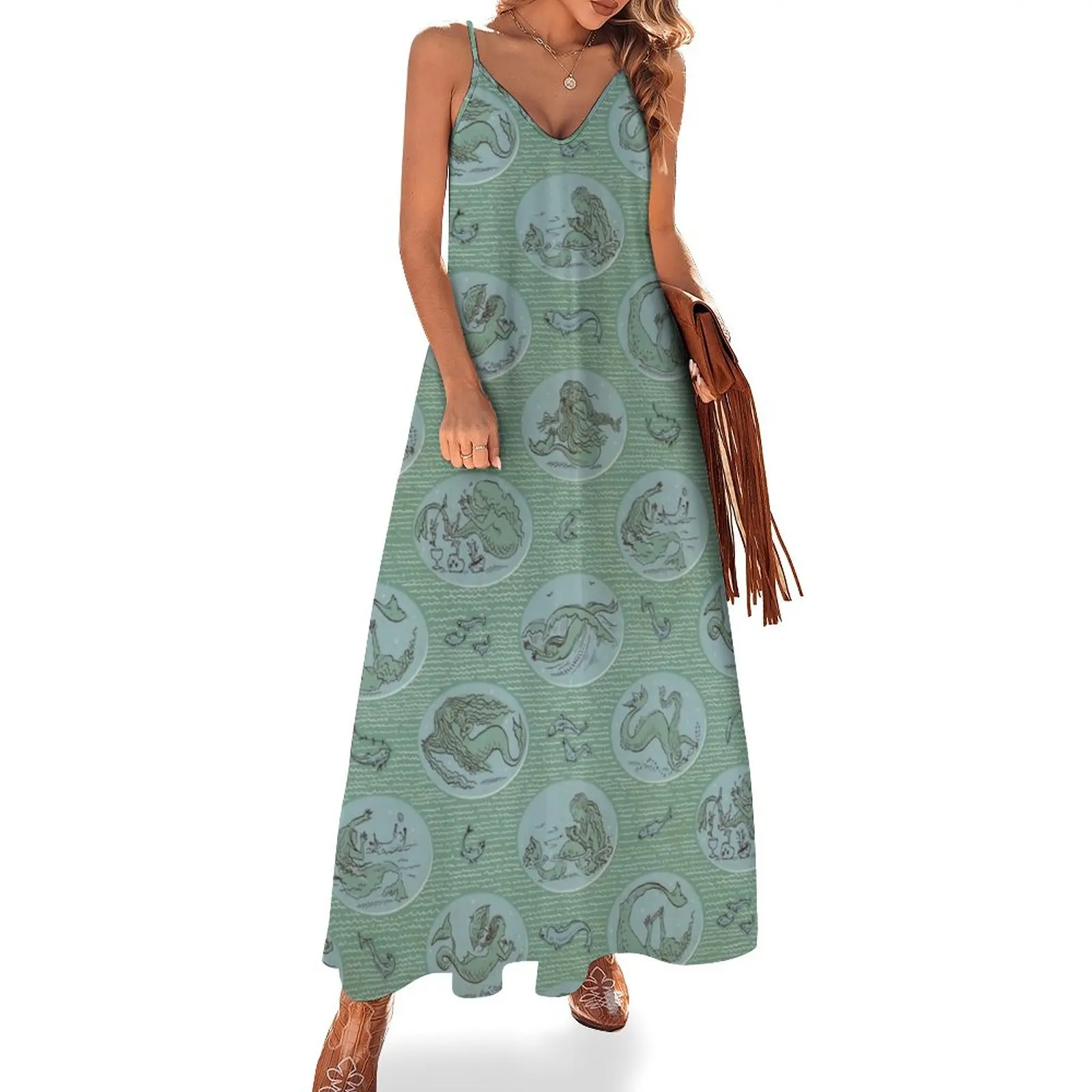 

New Beside the Seaside Sleeveless Dress Summer skirt fairy dress