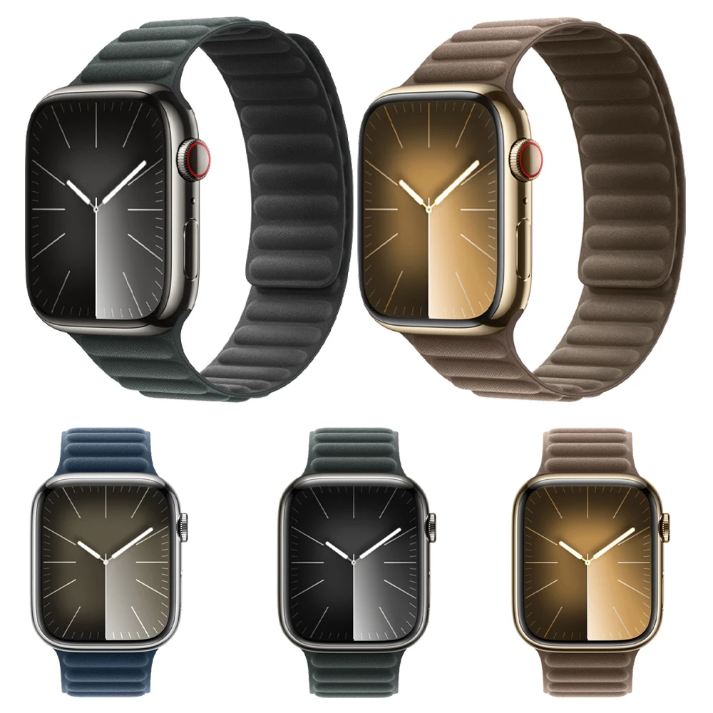 

Ремешок магнитный для Apple Watch Band 45 мм 41 мм 44 мм 40 мм 42 мм, плетеный браслет для iWatch ультра 2 49 мм 9 8 7 6 SE, аксессуары, 2023