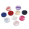 20 to 150PCs 2. 6MM Resin Pearlescent Real Corrugated Button Four-Eye Wide-Brimmed Pearlescent Button Color Shirt Lining 6