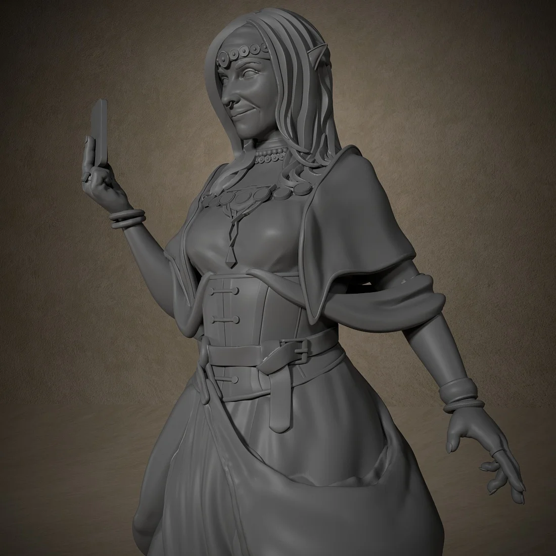 Fortune Teller Miniatures Unpainted Miniatures for DND Tabletop and Role Playing Games Room Decoration 5